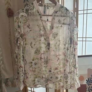Kut from the Kloth Pastel Floral Blouse